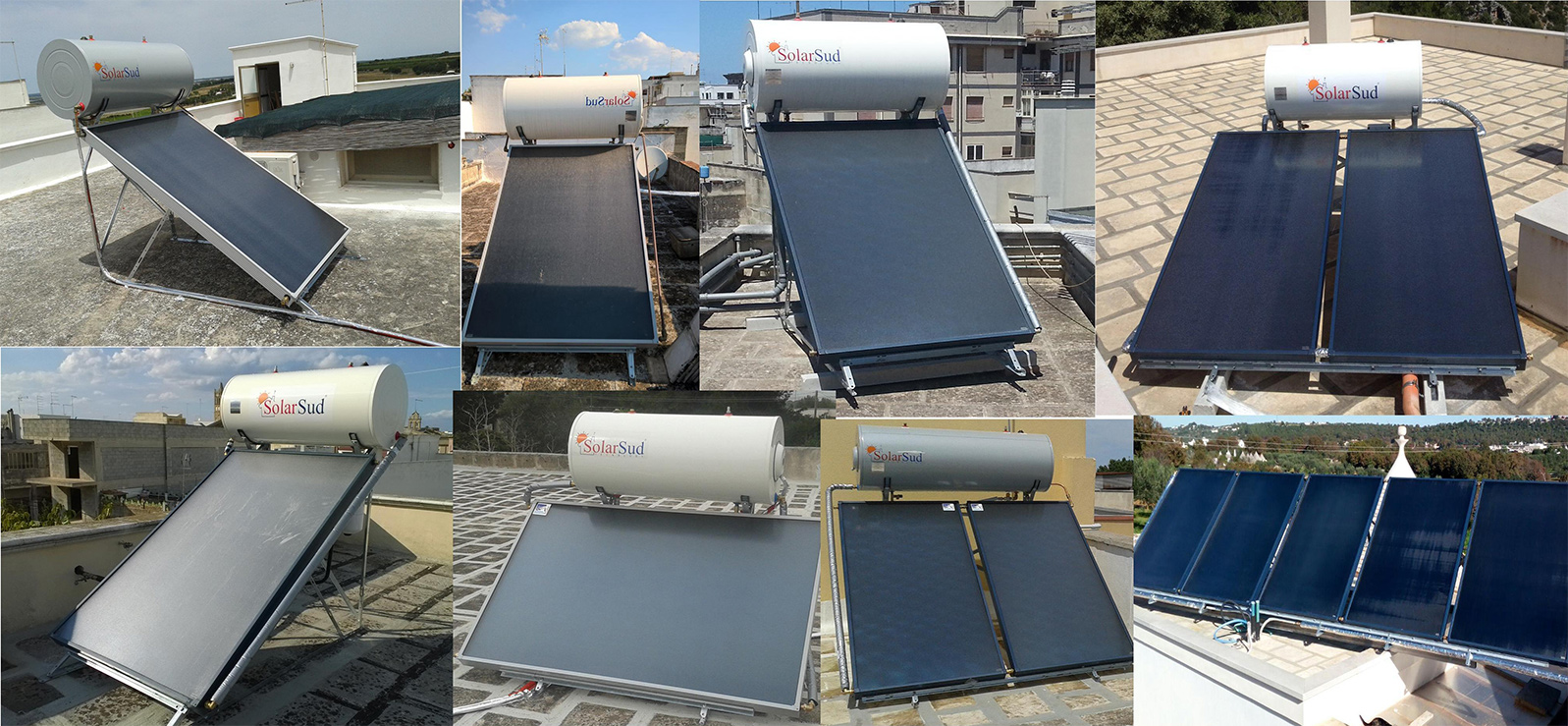 Impianto solare termico realizzato da SolarSud